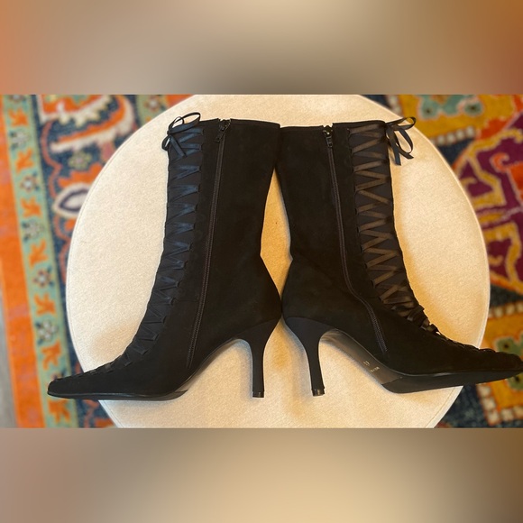 Beverly Feldman Corset Lace-Up Boots - Picture 4 of 9